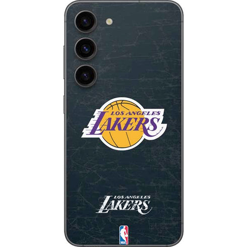 NBA Los Angeles Lakers Black Primary Logo Galaxy S23 Skin