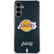 NBA Los Angeles Lakers Black Primary Logo Galaxy S24 Plus Clear Case