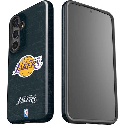 NBA Los Angeles Lakers Black Primary Logo Galaxy S24 Plus Impact Case