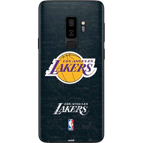 NBA Los Angeles Lakers Black Primary Logo Galaxy S9 Plus Skin