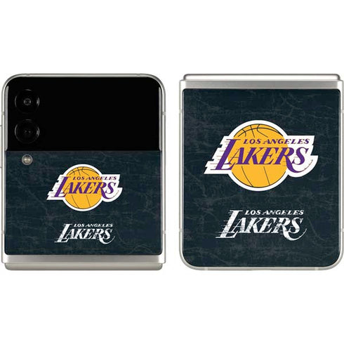 NBA Los Angeles Lakers Black Primary Logo Galaxy Z Flip3 5G Skin