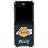 NBA Los Angeles Lakers Black Primary Logo Galaxy Z Flip5 5G Clear Case