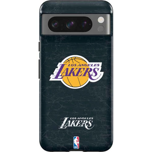 NBA Los Angeles Lakers Black Primary Logo Google Pixel 8 Pro Impact Case