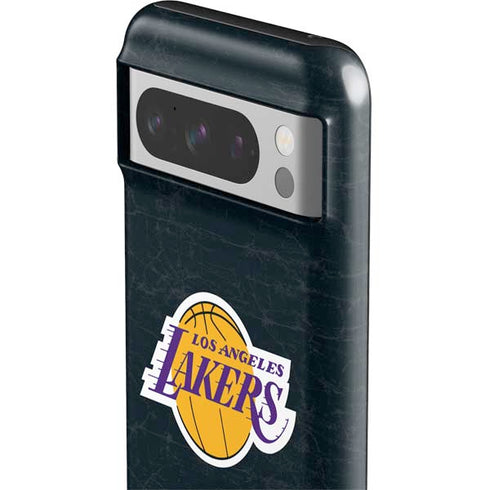 NBA Los Angeles Lakers Black Primary Logo Google Pixel 8 Pro Impact Case