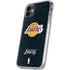 NBA Los Angeles Lakers Black Primary Logo iPhone 11 Clear Case