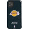 NBA Los Angeles Lakers Black Primary Logo iPhone 11 Impact Case