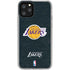 NBA Los Angeles Lakers Black Primary Logo iPhone 11 Pro Clear Case