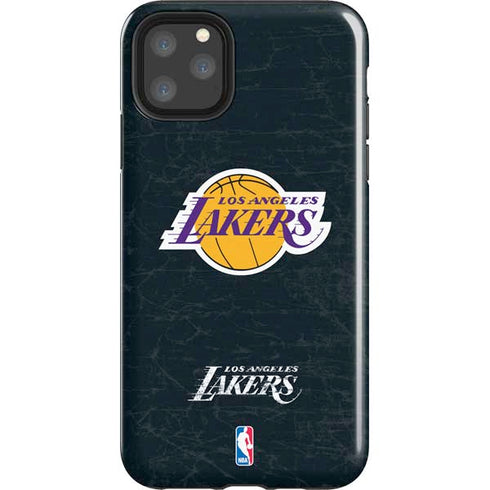 NBA Los Angeles Lakers Black Primary Logo iPhone 11 Pro Max Impact Case