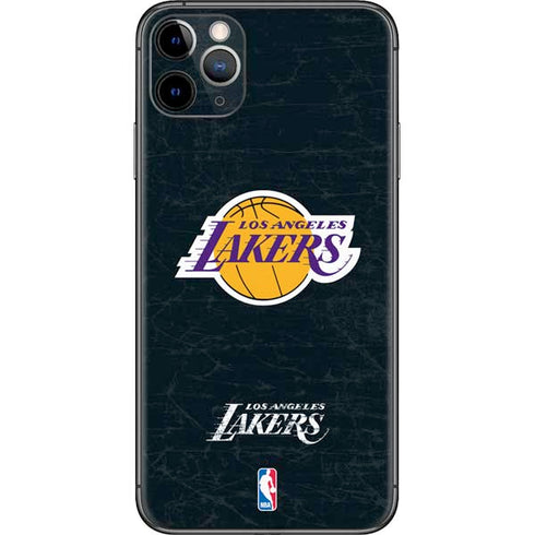NBA Los Angeles Lakers Black Primary Logo iPhone 11 Pro Max Skin