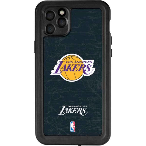 NBA Los Angeles Lakers Black Primary Logo iPhone 11 Pro Max Waterproof Case