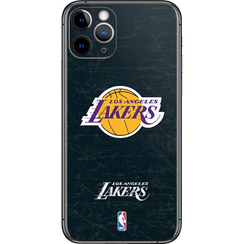 NBA Los Angeles Lakers Black Primary Logo iPhone 11 Pro Skin