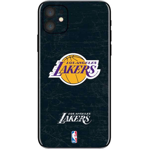 NBA Los Angeles Lakers Black Primary Logo iPhone 11 Skin