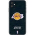 NBA Los Angeles Lakers Black Primary Logo iPhone 11 Skin