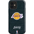NBA Los Angeles Lakers Black Primary Logo iPhone 12 Impact Case