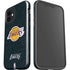 NBA Los Angeles Lakers Black Primary Logo iPhone 12 Impact Case