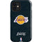 NBA Los Angeles Lakers Black Primary Logo iPhone 12 Mini Impact Case