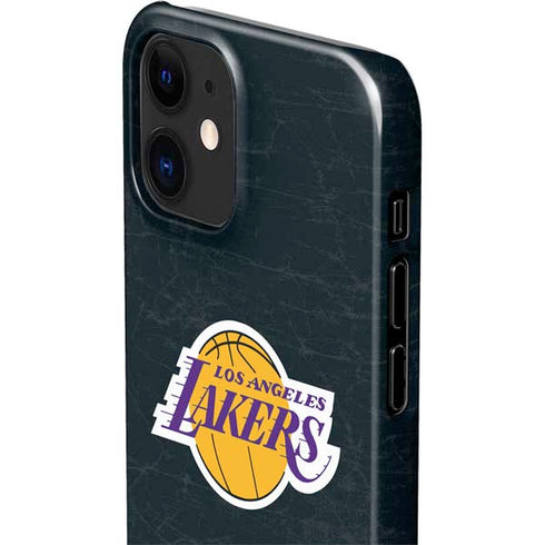 NBA Los Angeles Lakers Black Primary Logo iPhone 12 Mini Lite Case