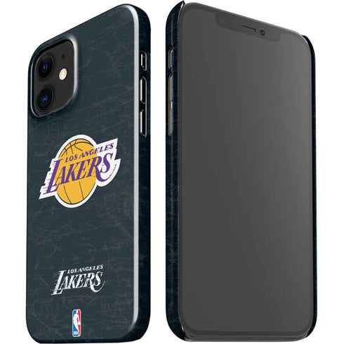 NBA Los Angeles Lakers Black Primary Logo iPhone 12 Mini Lite Case