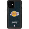 NBA Los Angeles Lakers Black Primary Logo iPhone 12 Mini Waterproof Case