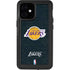 NBA Los Angeles Lakers Black Primary Logo iPhone 12 Mini Waterproof Case