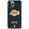 NBA Los Angeles Lakers Black Primary Logo iPhone 12 Pro Clear Case