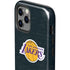 NBA Los Angeles Lakers Black Primary Logo iPhone 12 Pro Impact Case