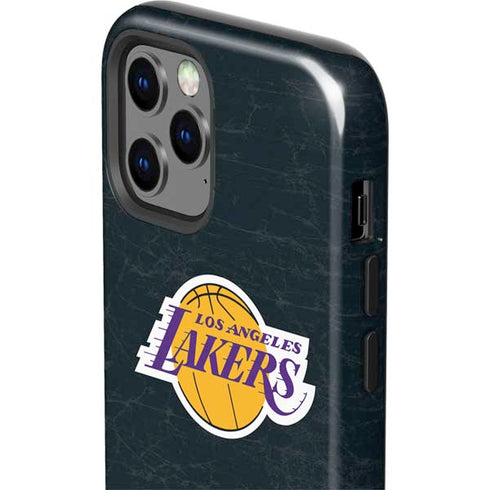 NBA Los Angeles Lakers Black Primary Logo iPhone 12 Pro Max Impact Case
