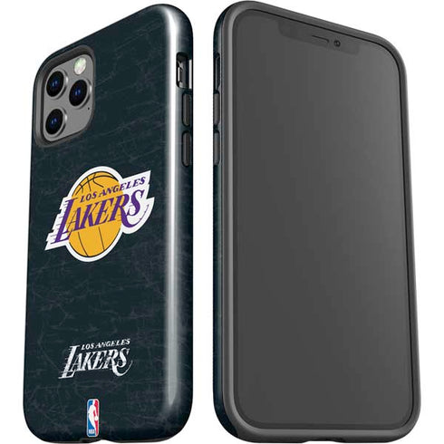 NBA Los Angeles Lakers Black Primary Logo iPhone 12 Pro Max Impact Case