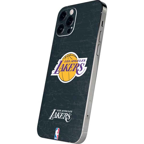 NBA Los Angeles Lakers Black Primary Logo iPhone 12 Pro Max Skin