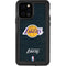 NBA Los Angeles Lakers Black Primary Logo iPhone 12 Pro Waterproof Case