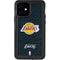 NBA Los Angeles Lakers Black Primary Logo iPhone 12 Waterproof Case