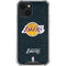 NBA Los Angeles Lakers Black Primary Logo iPhone 13 Mini Clear Case