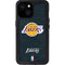 NBA Los Angeles Lakers Black Primary Logo iPhone 13 Mini Waterproof Case