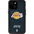NBA Los Angeles Lakers Black Primary Logo iPhone 13 Mini Waterproof Case