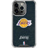 NBA Los Angeles Lakers Black Primary Logo iPhone 13 Pro Clear Case
