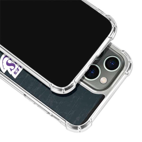NBA Los Angeles Lakers Black Primary Logo iPhone 13 Pro Clear Case