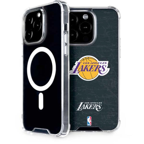 NBA Los Angeles Lakers Black Primary Logo iPhone 13 Pro MagSafe Case