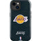 NBA Los Angeles Lakers Black Primary Logo iPhone 15 Plus Impact Case