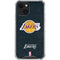 NBA Los Angeles Lakers Black Primary Logo iPhone 14 Plus Clear Case