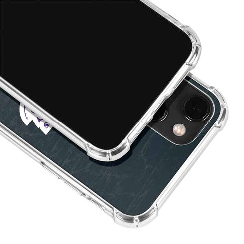 NBA Los Angeles Lakers Black Primary Logo iPhone 14 Plus Clear Case