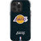 NBA Los Angeles Lakers Black Primary Logo iPhone 14 Pro Impact Case