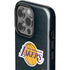 NBA Los Angeles Lakers Black Primary Logo iPhone 15 Pro Impact Case