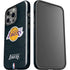 NBA Los Angeles Lakers Black Primary Logo iPhone 15 Pro Impact Case