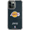 NBA Los Angeles Lakers Black Primary Logo iPhone 15 Pro Max Clear Case