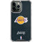 NBA Los Angeles Lakers Black Primary Logo iPhone 14 Pro Max Clear Case