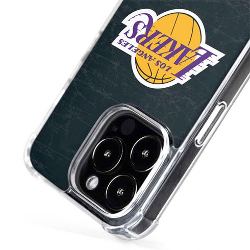 NBA Los Angeles Lakers Black Primary Logo iPhone 14 Pro Max MagSafe Case