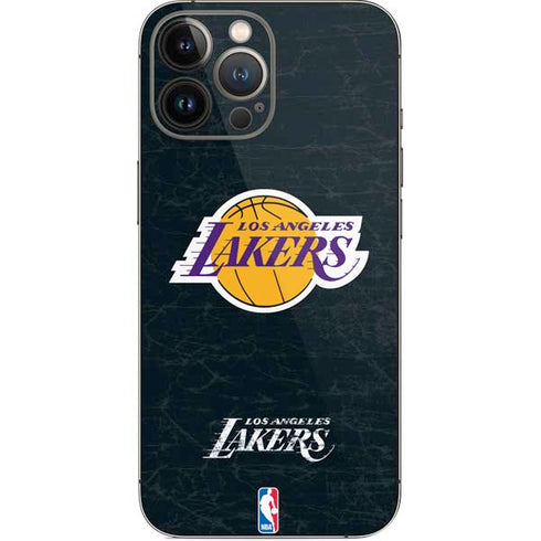 NBA Los Angeles Lakers Black Primary Logo iPhone 14 Pro Max Skin