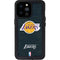 NBA Los Angeles Lakers Black Primary Logo iPhone 14 Pro Max Waterproof Case