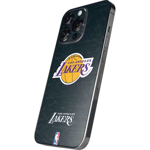 NBA Los Angeles Lakers Black Primary Logo iPhone 15 Pro Skin