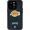 NBA Los Angeles Lakers Black Primary Logo iPhone 14 Pro Waterproof Case